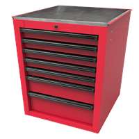 22" RS Pro 7-Drawer Side Cabinet - Red