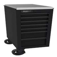 14 1/2" RS Pro 7-Drawer Side Cabinet - Black