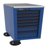 14 1/2" RS Pro 7-Drawer Side Cabinet - Blue