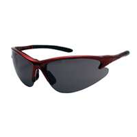 (SAS-540-0401) Red Frame DB2 Safety Glasses with Gray Lens