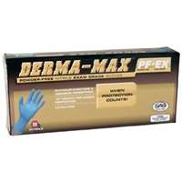(SAS-6608-40) Derma-Max Powder-Free Nitrile Disposable Gloves, Large