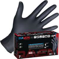 Raven® Patriot Powder-Free Exam Grade Nitrile Disposable Gloves - 7 Mil - 100PK - M