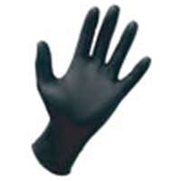 (SAS-66544) Professional Powder-Free Black Nitrile Disposable Gloves, XL