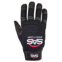(SAS-6712) MX Impact Mechanic's Safety Gloves, Black, Medium