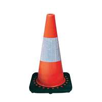 18" Safety Cone with Reflective Bar