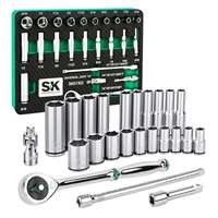 SK Hand Tool 01302-216P - 1/4" Drive 24 Piece SAE Socket Set