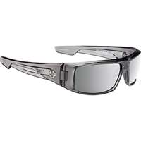 (SPY-670939204352) Logan Clear Smoke Happy Sunglasses - Grey/Medium Green