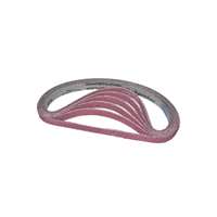 (STE-885-.375X13-040) Ceramic 885XP Red 3/8" x 13" Cloth File Belt P040 BG/10 R 885XP-0.375X13-P0040-10