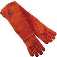 (STI-21923) Welding Gloves, Y-Series, 23" Shoulder Split Cowhide, Foam Lined, Burnt Orange