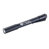 (STL-66118) Stylus Pro Alkaline Battery-Powered White LED Pen Light, Black