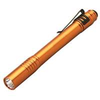 (STL-66128) Stylus Pro Alkaline Battery-Powered White LED Pen Light, Orange