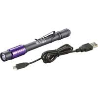 (STL-66149) Stylus Pro USB UV Rechargeable Penlight with USB Cord and Nylon Holster