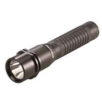 (STL-74353) Strion LED Rechargeable Flashlight with Type A 100V/120V PiggyBack Charger, Black