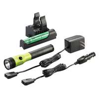 (STL-75478) Stinger LED HL Rechargeable Flashlight with PiggyBack Charger, Lime Green