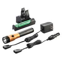 (STL-75480) Stinger LED HL Rechargeable Flashlight with PiggyBack Charger, Orange