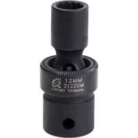 (SUU-212ZUM) 1/2" Drive, 12 Pt. Universal Impact socket, 12mm