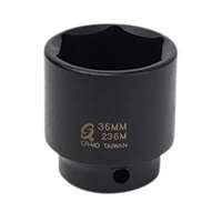 (SUU-236M) 1/2" Drive Impact Socket, 36mm