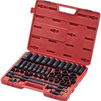 (SUU-2569) 43 Pc. 1/2" Drive Metric Impact Socket Master Set