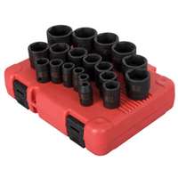 (SUU-2640) 19 Pc. 1/2” Drive SAE Impact Socket Set