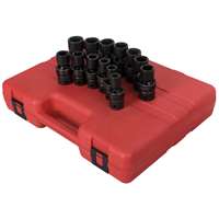 (SUU-2665) 13 Pc. 1/2" Drive Metric Universal Impact Socket Set