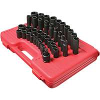 (SUU-2668) 39 Pc. 1/2" Drive, SAE Master Impact Socket Set
