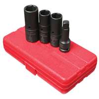 (SUU-2724) 1/2" Drive, SAE & Metric Deep Thin Wall Flip Socket Set, 4 Pc.