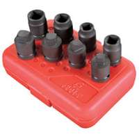 (SUU-2841) 1/2" Drive, Drain/Pipe Plug Impact Socket Set,  8 Pc.