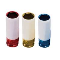 (SUU-2842) 1/2" Drive, Metric Extra Thin Wall Deep Wheel Protector Impact Socket Set, 3 Pc.