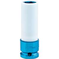 (SUU-284917) 1/2" Drive, Extra Thin Wall Deep Wheel Protector Impact Socket, 17mm, Blue