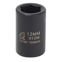 (SUU-312M) 3/8" Dr Impact Socket, 12mm