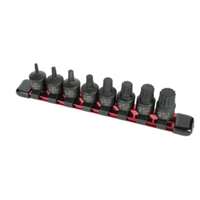 (SUU-3640) 8 Pc. 3/8" Drive Stubby Triple Square Impact  Bit Socket Set
