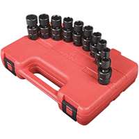(SUU-3657) 10 Pc. 3/8" Drive Metric Universal Impact Socket Set