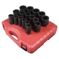 (SUU-4685) 17 Pc. 3/4" Drive SAE Deep Impact Socket Set