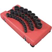 (SUU-4696) 3/4" Dr SAE Impact Socket Set, 29Pc