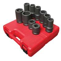 (SUU-5690A) 10 Pc. 1" Drive SAE & Metric Heavy Duty Wheel Impact Socket Set