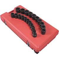 (SUU-5692) 1" Dr SAE Impact Socket Set, 21Pc