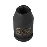 (SUU-8055M) 1/4" Dr Impact Socket, 5.5mm