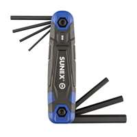 (SUU-98517F) SAE/Metric/ 17 Piece Folding Hex Key Set