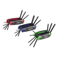 (SUU-98525F) SAE/Metric/Torx 25 Piece Folding Hex Key Set