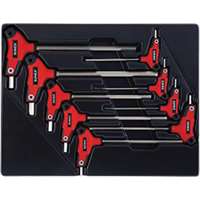 (SUU-9859) 9PC T HANDLE SAE HEX KEY SET
