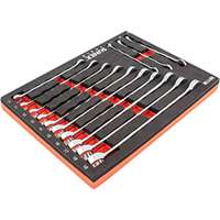 (SUU-9911M) 13 PC. V-GROOVE METRIC WRENCH SET IN EVA FOAM 7MM-19MM