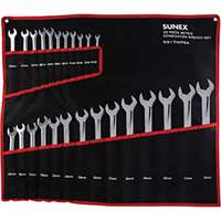 (SUU-9917MPRA) FULLY POLISHED METRIC COMBINATION WRENCH SET