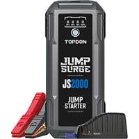 (TOP-JS2000) 2000 Peak Amp Battery Jumpstarter, Power Bank, & Flashlight