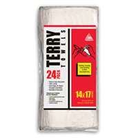 (TRI-10720) White Terry Towels, 14x17