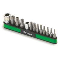 (TTN-16113) 13 Pc. Tamperproof  Torx Bit Socket Set