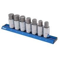 (TTN-16131) 1/2" Dr. Metric Hex Bit Socket Set, 6 pc