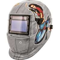 (TTN-41288) Solar Powered Auto Dark Pin Up Girl Welding Helmet