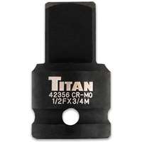 (TTN-42356) 1/2" F to 3/4" M Impact Socket Adaptor