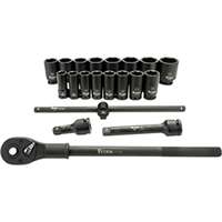 (TTN-44001) 20 pc. 3/4 in. Drive 6 pt. SAE Impact Socket Set