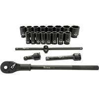 (TTN-44002) 20 pc. 3/4 in. Dr 6 pt. Metric Impact Socket Set
